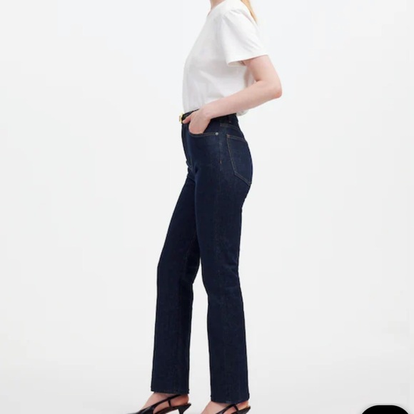 Madewell '90s STRAIGHT Dark Blue Straight Leg Jeans size 27 - Picture 5 of 12